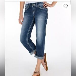 BKE Harper Stretch Cropped Jean 32